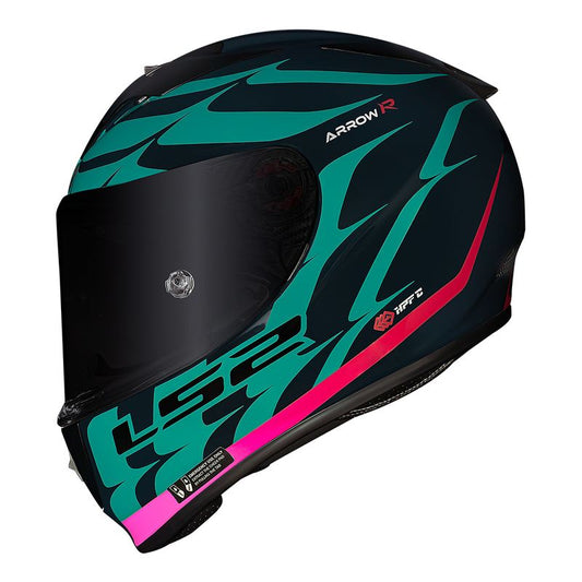 CAPACETE LS2 ARROW FLAMES VERDE