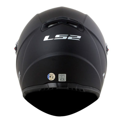 CAPACETE LS2 CLASSIC MONOCOLOR PRETO FOSCO