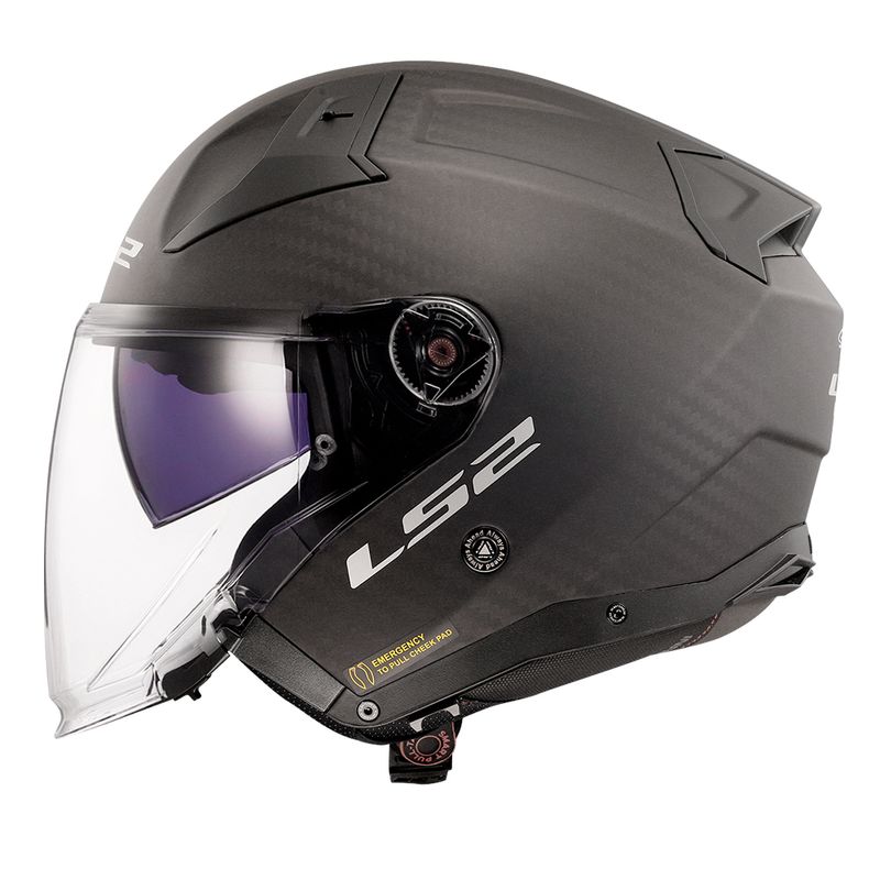 CAPACETE LS2 INFINITY II C SOLID CARBON FOSCO SKU 06002086011610284048