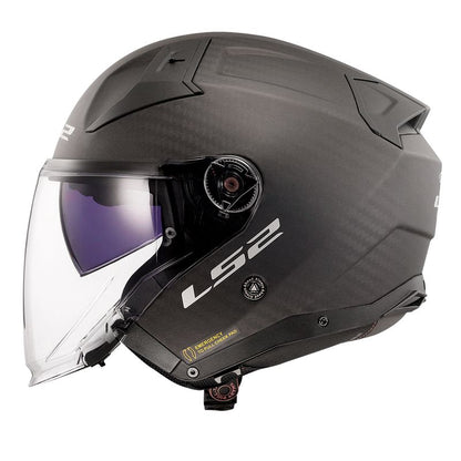 CAPACETE LS2 INFINITY II C SOLID CARBON FOSCO SKU 06002086011610284048