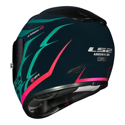 CAPACETE LS2 ARROW FLAMES VERDE