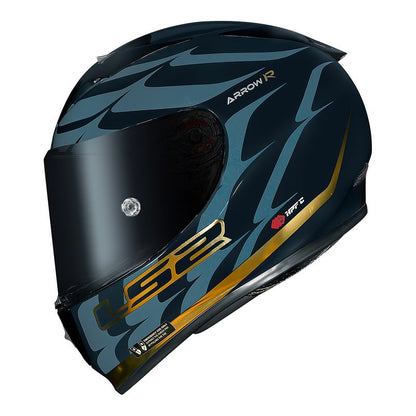 CAPACETE LS2 ARROW FLAMES AZUL