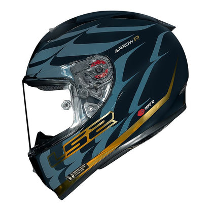 CAPACETE LS2 ARROW FLAMES AZUL
