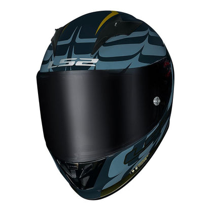 CAPACETE LS2 ARROW FLAMES AZUL