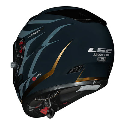 CAPACETE LS2 ARROW FLAMES AZUL