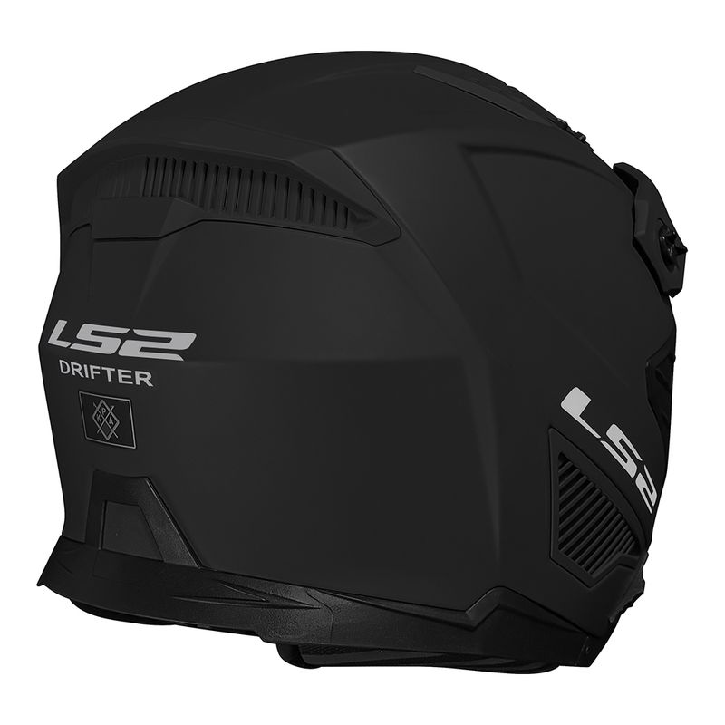 CAPACETE LS2 DRIFTER MONOCOLOR PRETO FOSCO