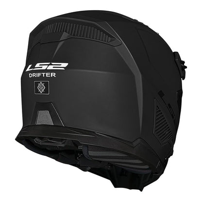 CAPACETE LS2 DRIFTER MONOCOLOR PRETO FOSCO