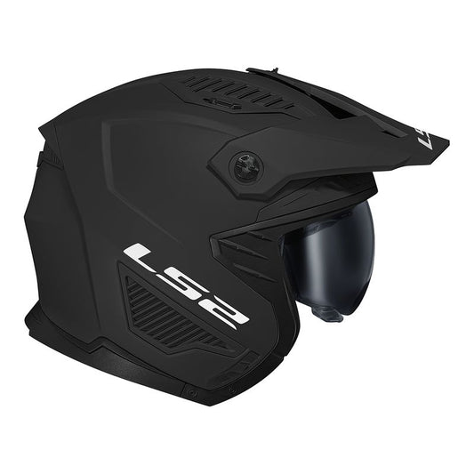 CAPACETE LS2 DRIFTER MONOCOLOR PRETO FOSCO