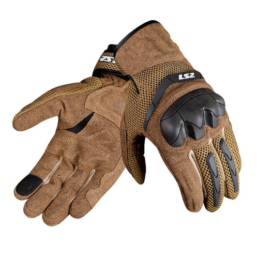 LUVA LS2 KUBRA MARROM