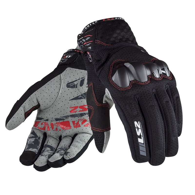 LUVA LS2 CHAKI PRETO