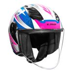 CAPACETE LS2 AIRFLOW II DRAZE BRANCO SKU 06002092611141126048