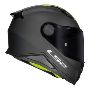 CAPACETE LS2 KID MONOCOLOR PRETO FOSCO