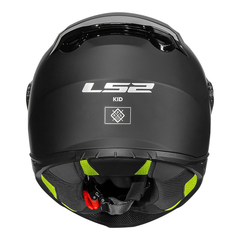 CAPACETE LS2 KID MONOCOLOR PRETO FOSCO