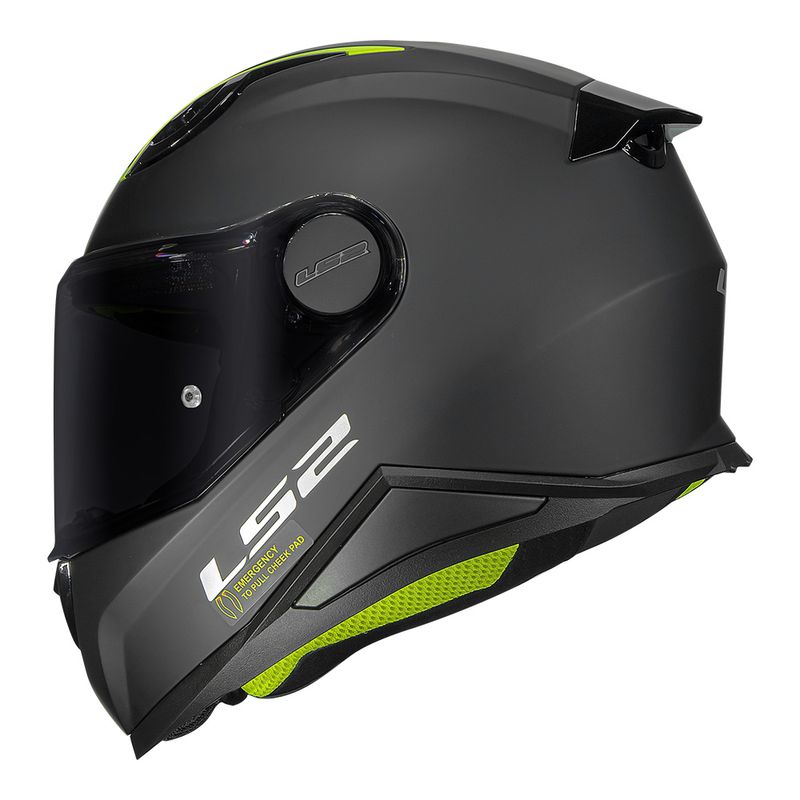 CAPACETE LS2 KID MONOCOLOR PRETO FOSCO