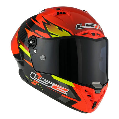 CAPACETE LS2 THUNDER CARBON GP FIRE VERMELHO